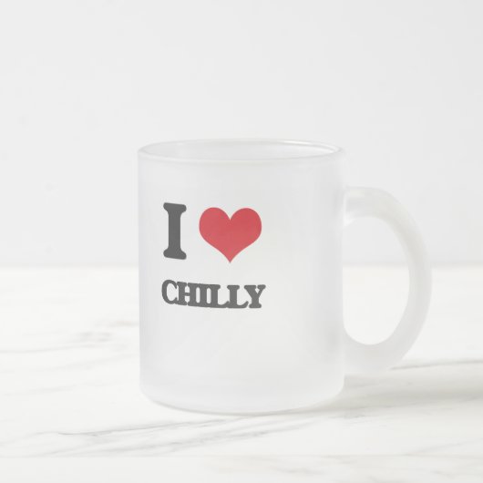 Ik hou van Chilly Matglas Koffiemok (Rechts)