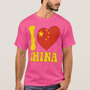 Ik hou van China en ben er trots op dat het een Ch T-shirt