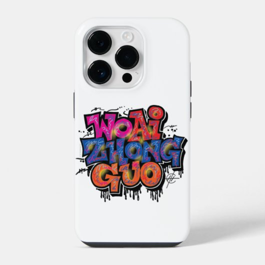 Ik hou van China iPhone Hoesje (Achterkant)