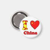 Ik hou van China magnet (Voorkant / Achterkant)