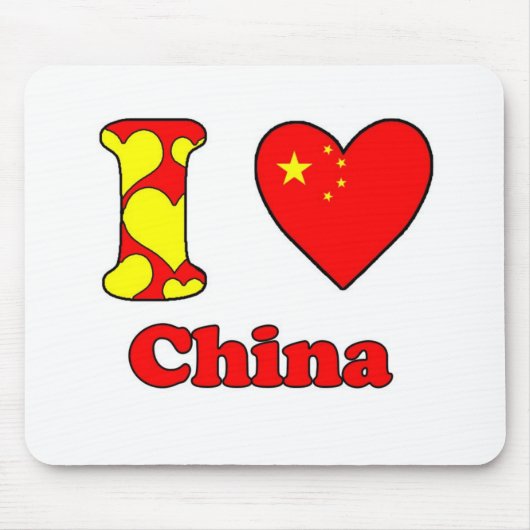 Ik hou van China Muismat (Voorkant)