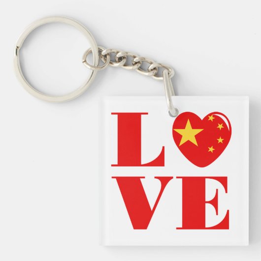 Ik hou van China Sleutelhanger (voorkant)