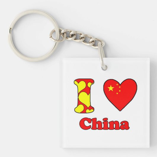 Ik hou van China Sleutelhanger (voorkant)
