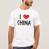 Ik hou van China T-shirt (Voorkant)