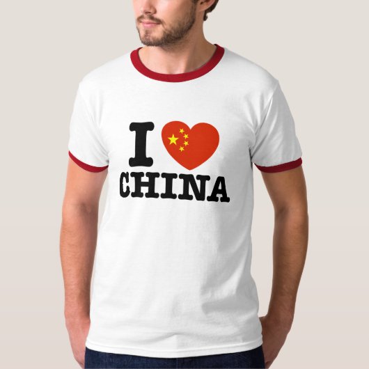 Ik hou van China T-shirt (Voorkant)
