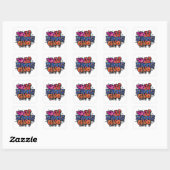 Ik hou van China Vierkante Sticker (Vel)