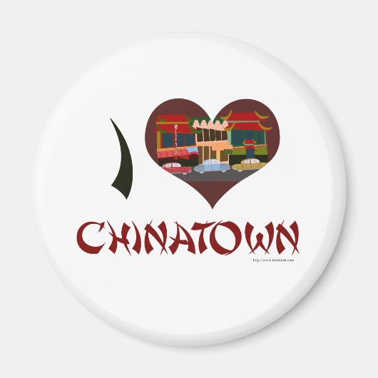 Ik hou van Chinatown Magneet (Voorkant)
