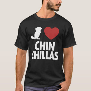 Ik hou van Chinchillas Longtail Long Hair Breeder T-shirt