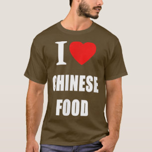 Ik hou van Chinees eten en koken T-shirt