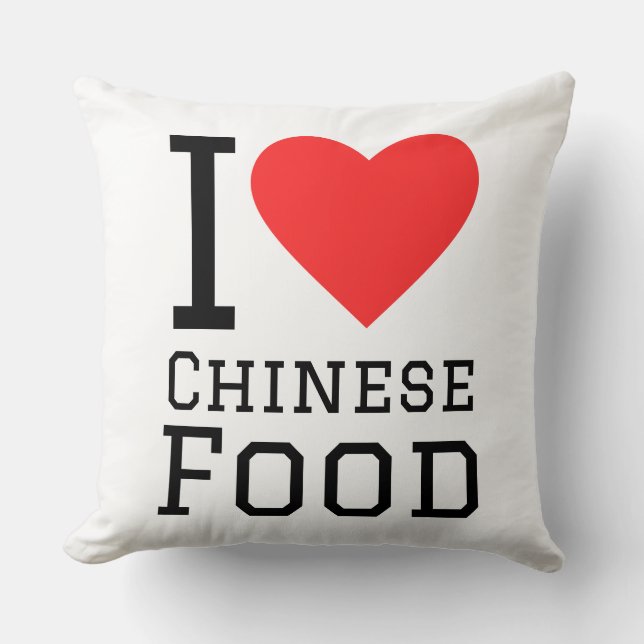 Ik hou van Chinees eten Kussen (Voorkant)