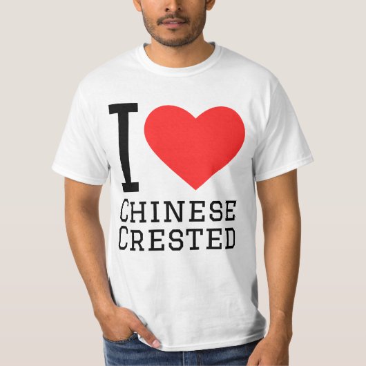 Ik hou van Chinese kuipen T-shirt (Voorkant)
