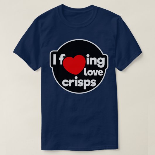 Ik hou van chips t-shirt (Design voorkant)