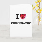 Ik hou van Chiropractic Kaart (Gele Bloem)