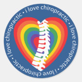 Ik hou van chiropractie Stickers (Voorkant)