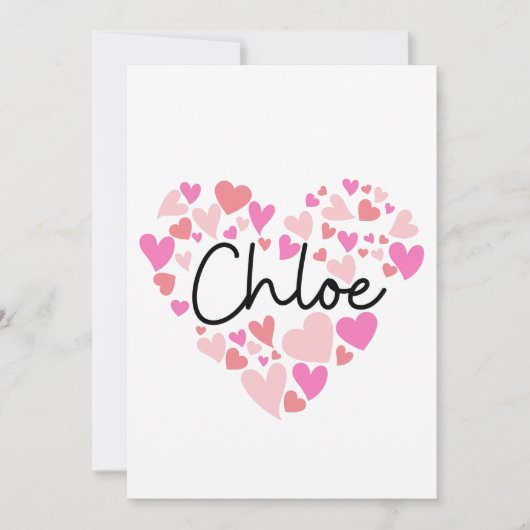 Ik hou van Chloe Bedankkaart (Voorkant)