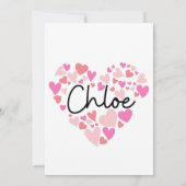 Ik hou van Chloe Bedankkaart (Achterkant)