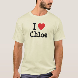 Ik hou van Chloe hart T-Shirt