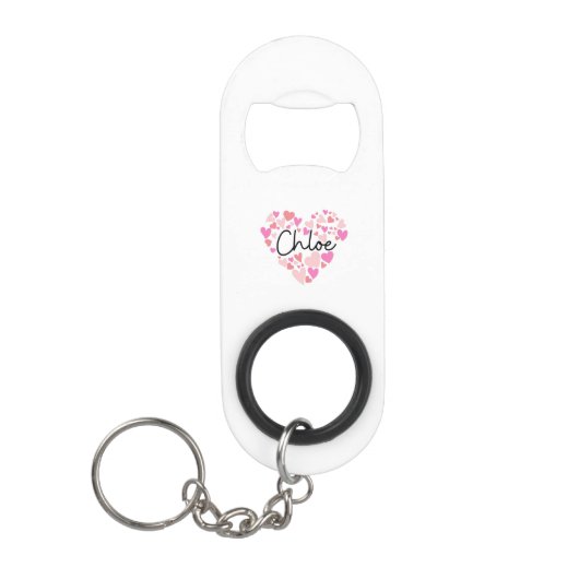 Ik hou van Chloe Mini Flessenopener (Voorkant)