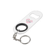Ik hou van Chloe Mini Flessenopener (Achterkant Gekanteld)