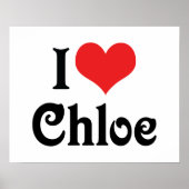 Ik hou van Chloe Poster (Voorkant)