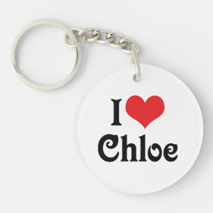 Ik hou van Chloe Sleutelhanger