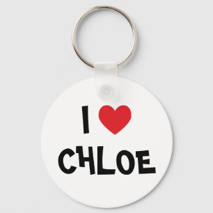 Ik hou van Chloe Sleutelhanger