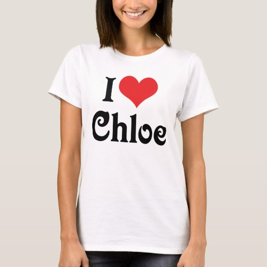 Ik hou van Chloe T-shirt (Voorkant)