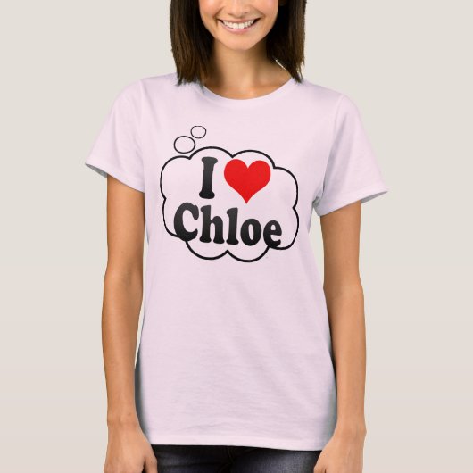Ik hou van Chloe T-shirt (Voorkant)