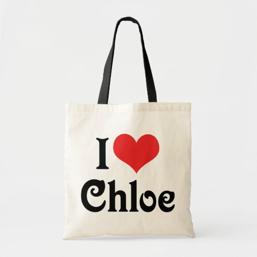 Ik hou van Chloe Tote Bag (Voorkant)