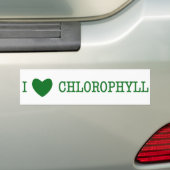 Ik hou van chlorofyl bumpersticker (Op auto)