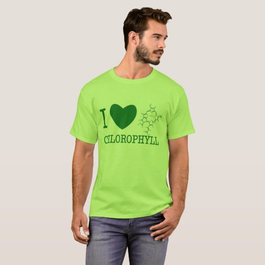 Ik hou van chlorofyl t-shirt (Voorkant volledig)