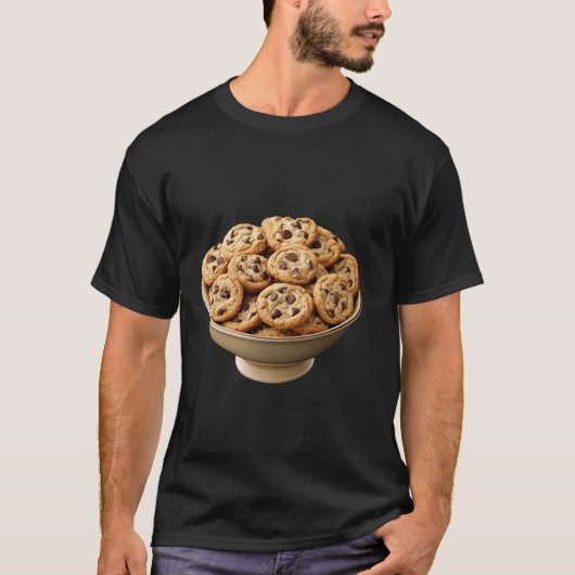 Ik hou van chocolade chip cookie t-shirt (Voorkant)