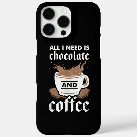 Ik hou van chocolade en koffie Case-Mate iPhone case (Achterkant)