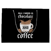 Ik hou van chocolade en koffie groot cadeauzakje (Achterkant)