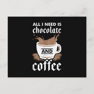 Ik hou van chocolade en koffie informatiekaartje