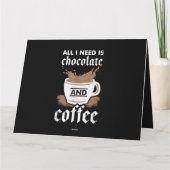 Ik hou van chocolade en koffie kaart (Achterkant)