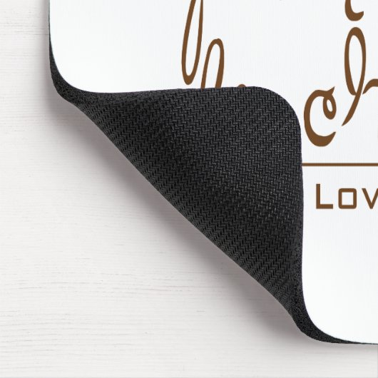 Ik hou van chocolade, in het Frans! Muismat (Hoek)