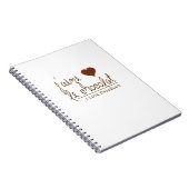 Ik hou van chocolade, in het Frans! Notitieboek (Rechterzijde)