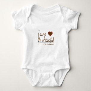 Ik hou van chocolade, in het Frans! Romper