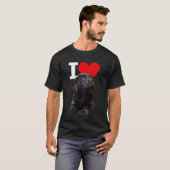Ik hou van Chocolade Lab Hond Bruine Labrador Retr T-shirt (Voorkant volledig)