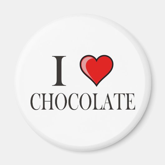 Ik hou van Chocolade Magneet (Voorkant)