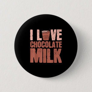 Ik hou van chocolade melk eten eter liefhebber cit ronde button 5,7 cm