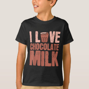 Ik hou van chocolade melk eten eter liefhebber cit t-shirt