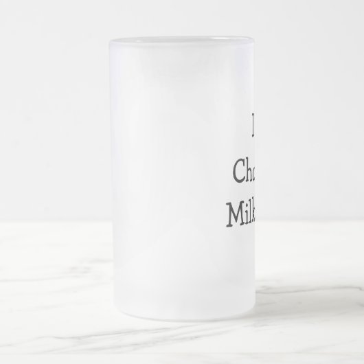 Ik hou van chocolade milkshakes matglas bierpul (Center)