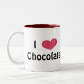 Ik hou van chocolade mok (Links)