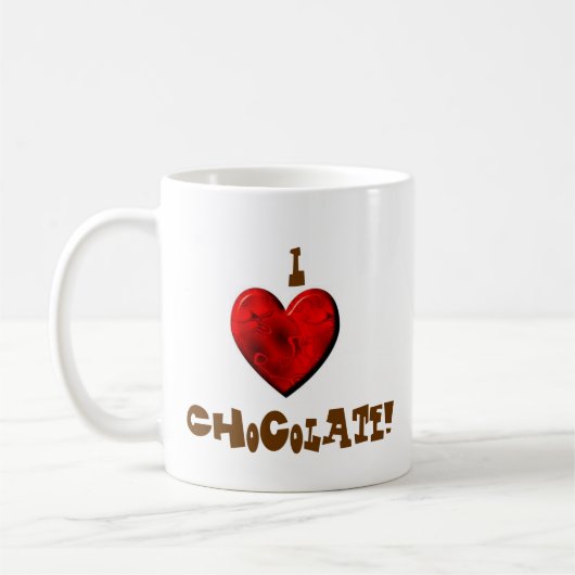 Ik hou van chocolade! Mok (Links)
