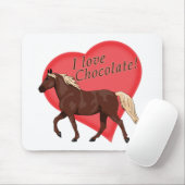 Ik hou van chocolade Rocky Mountain Horse Muismat (Met muis)