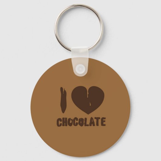Ik hou van chocolade sleutelhanger (Voorkant)