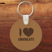 Ik hou van chocolade sleutelhanger (Voorkant)