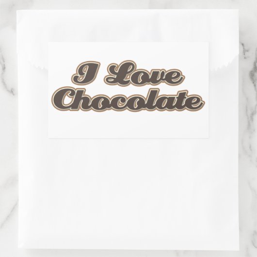 Ik hou van chocolade Stickers (Tas)